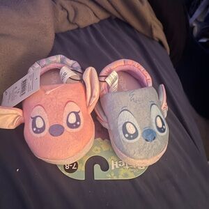 Girls stitch slippers